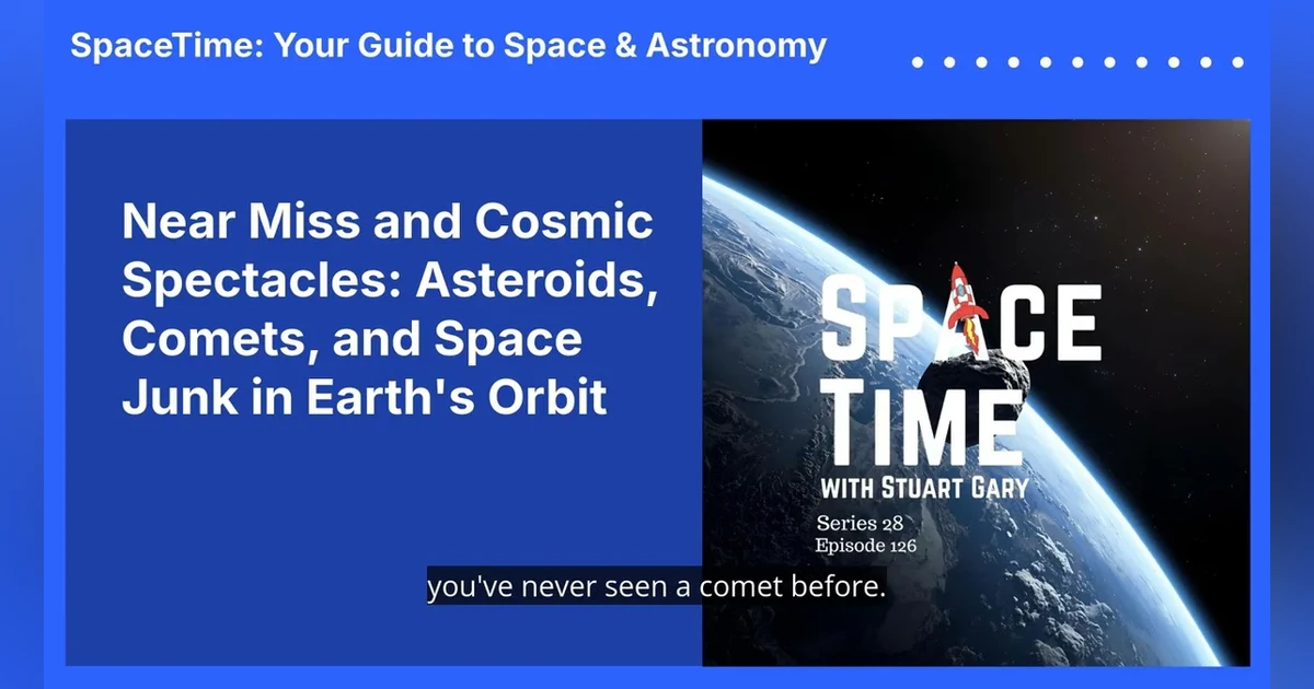 Near Miss and Cosmic Spectacles: Asteroids, Comets, and Space Junk in Earth’s Orbit