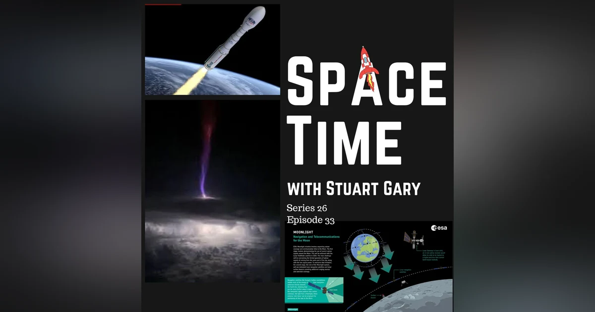 S26E33: Official - Findings into the Vega C Rocket Failure // Detailed Gigantic Jet Study // Time on the Moon