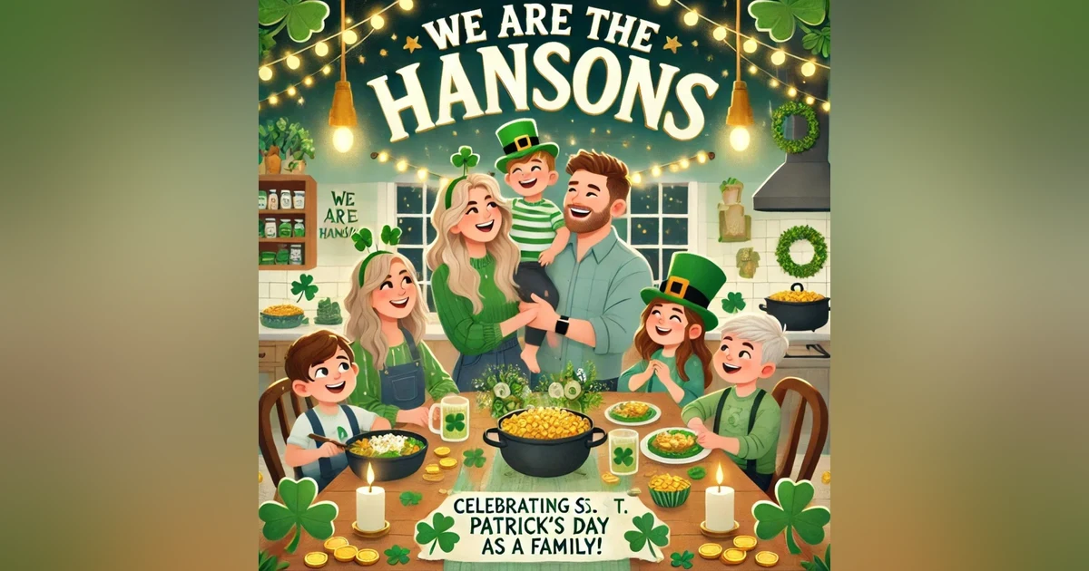 ☘️ We Are the Hansons: Celebrating St. Patrick’s Day as a Family! 🎉👨‍👩‍👧‍👦