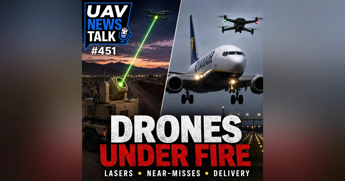 U.S. Laser Downs Cartel Drones, 737 Drone Near-Miss & Amazon Expands