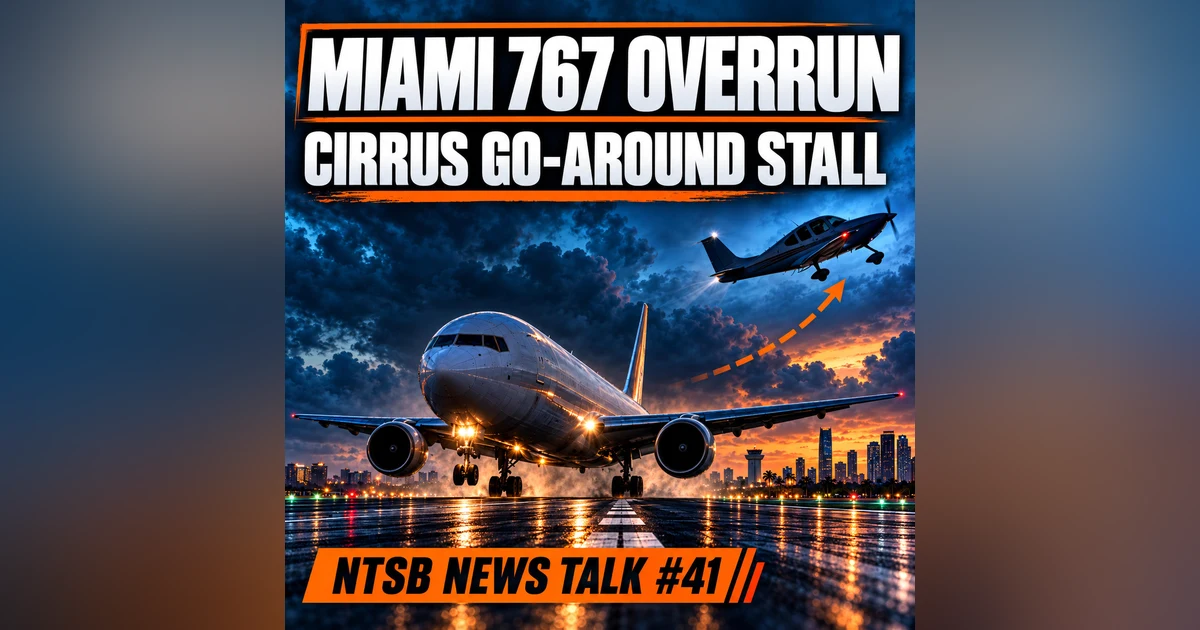 Miami Boeing 767 Overrun: Tailwind Questions & Cirrus SR22 Go-Around Stall