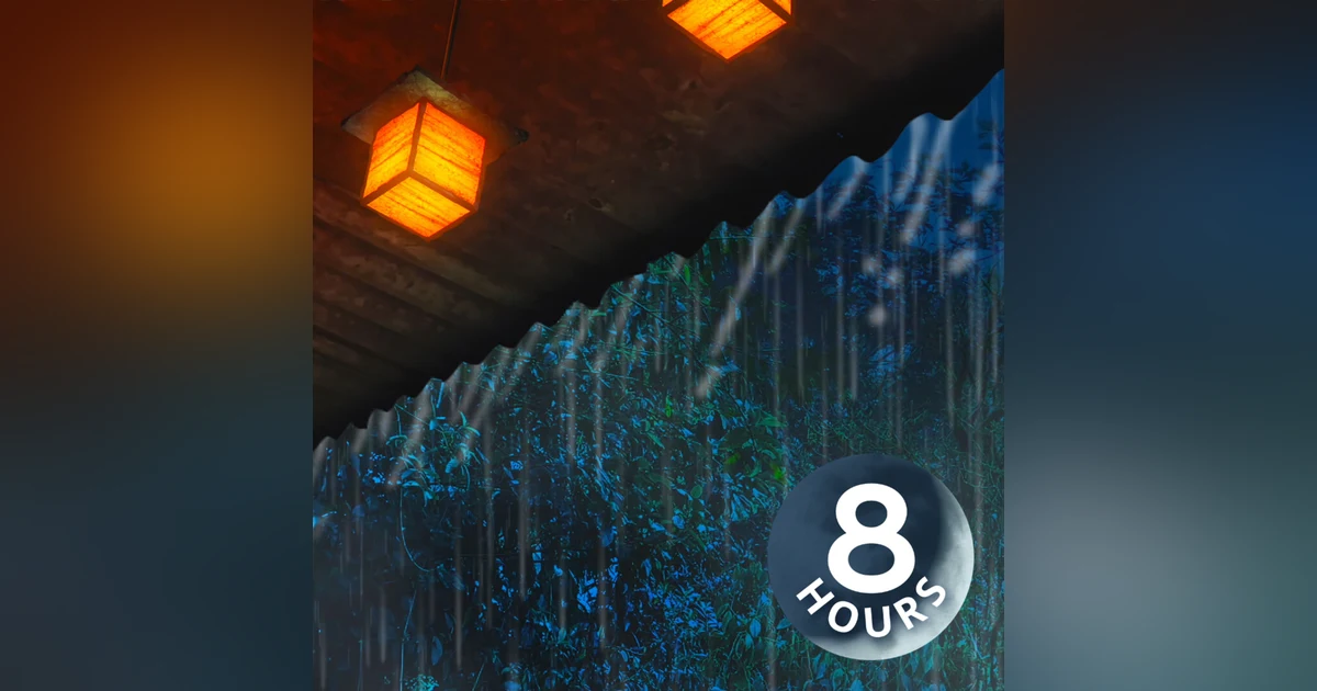 White Noise Rain Sounds for Sleeping | Rainstorm on Roof Ambience 8 Hours