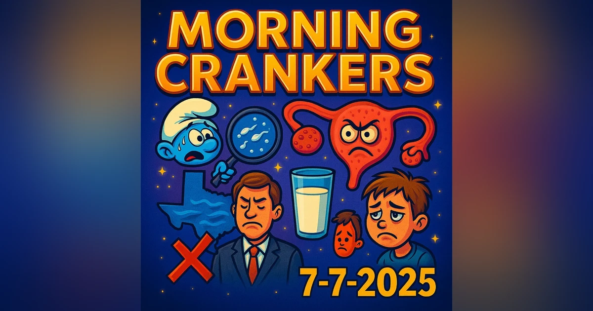 Microplastic Mayhem & Texas Flood Fallout | Hypocrisy, Milk & the Shocking Truth About Kids’ Health” – Morning Crankers July 7, 2025