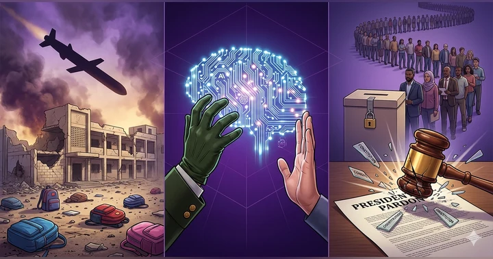 image for The Iran War, AI's Moral Reckoning, and Why the Pardon System Is Broken: Connecting the Dots on America's Worst Week