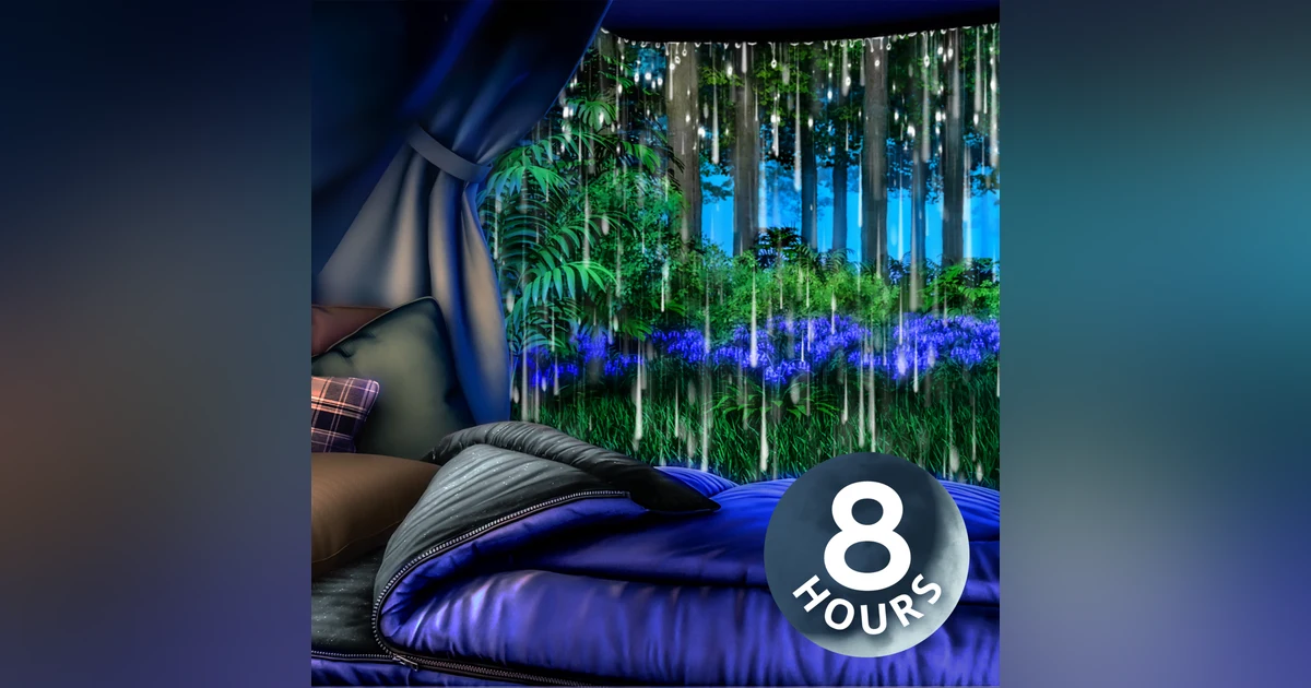 White Noise Rain on Tent | 8 Hour Cozy Camping Ambience in Rainstorm
