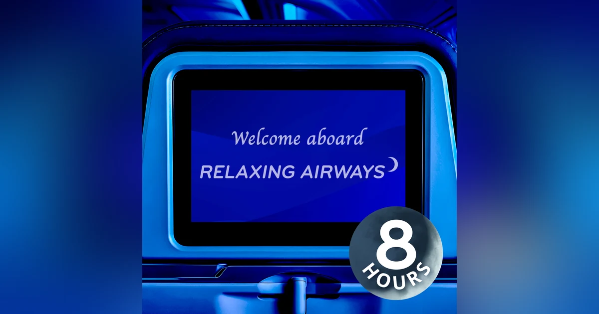 Airplane White Noise for Amazing Sleep | 8-Hour