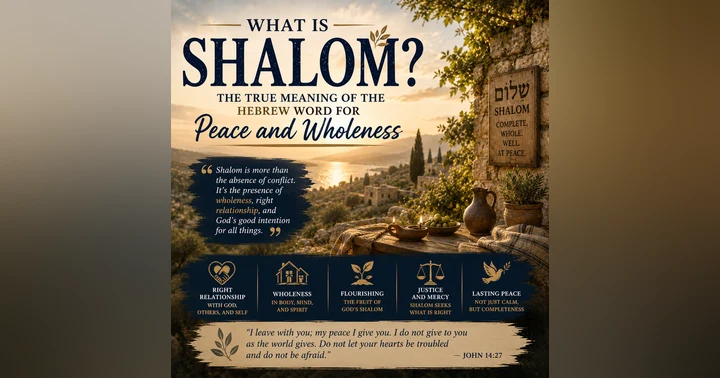 image for What Is Shalom? The True Meaning of the Hebrew Word for Peace and Wholeness