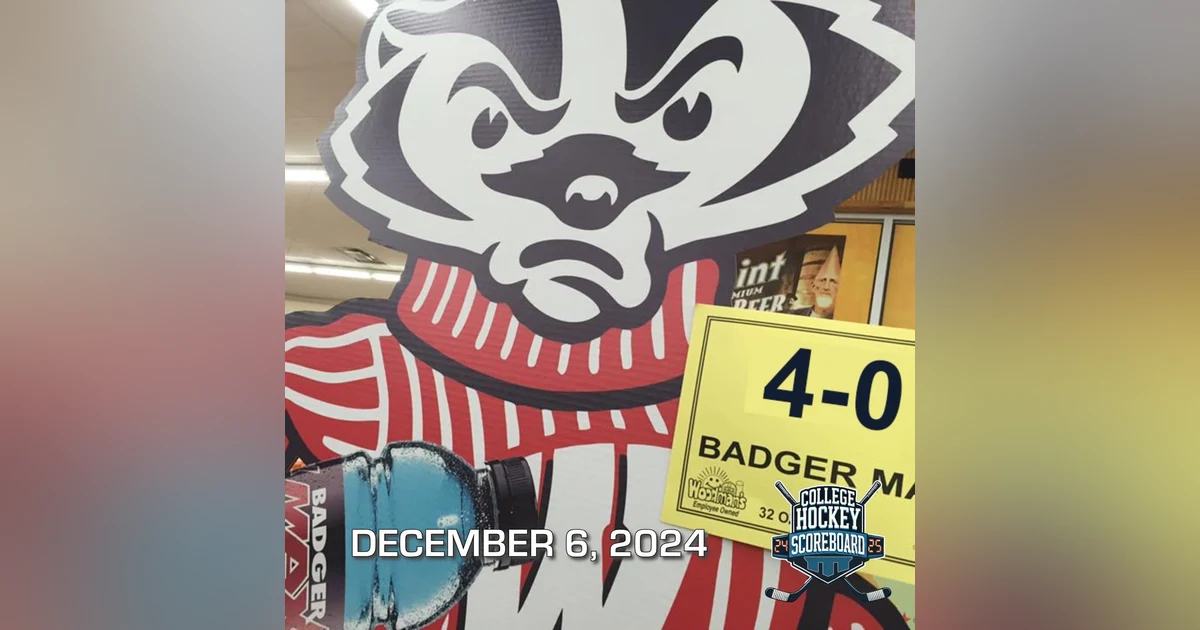 Badgers max out No. 1 Michigan State as top 10 teams fall left and right on Friday - CHS 12-6-24