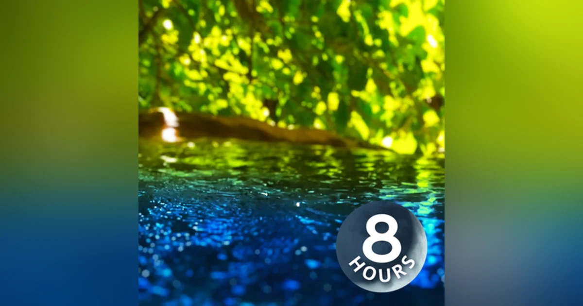 Peaceful Stream Sounds 8 Hours | Sleep, Study or Focus with Water White Noise