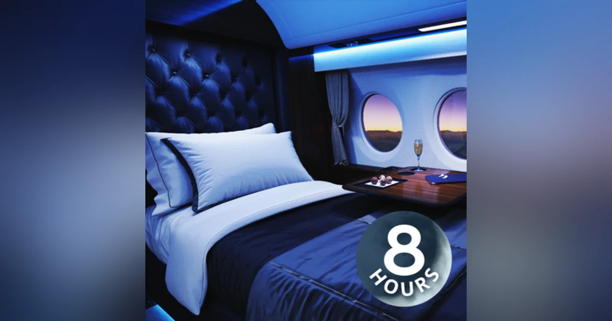 First Class Sleeping Quarters | Sleep to 8-Hour Airplane White Noise