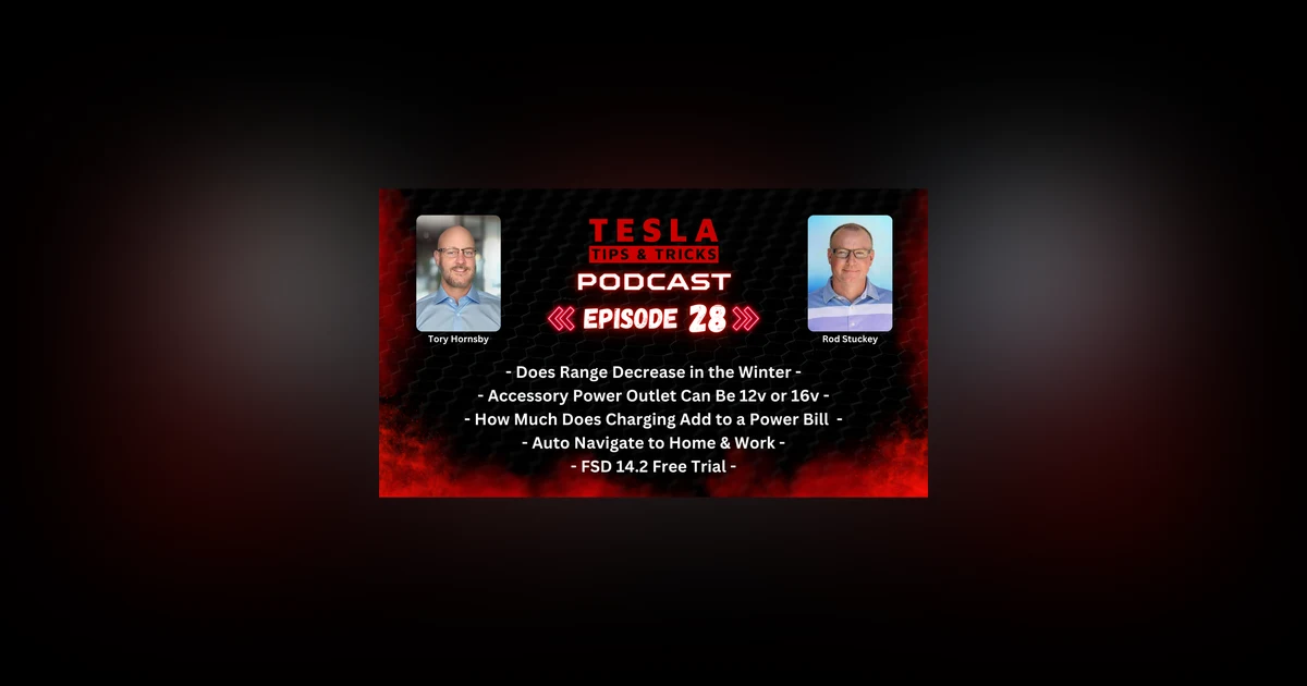 Tesla Range Decrease in Winter, Average Monthly Charging Costs, FSD 14.2 Free Trial & More - T3 Podcast E28