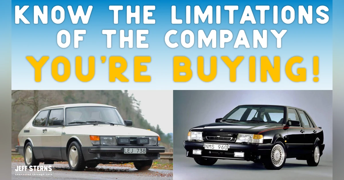 ...BEFORE YOU BUY IT!! (SAAB by GM) | An analysis was done after the purchase. Why?!?  WARREN BROWNE
