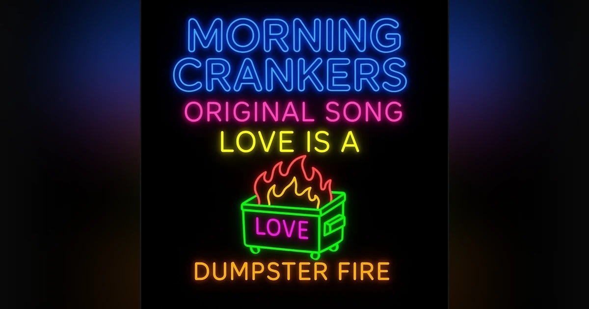 Morning Crankers song Love is a Dumpster Fire!!!!!!!!!!