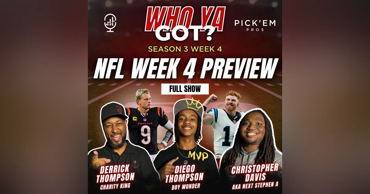 🏈 NFL Week 4 Preview & Picks: Cowboys make Playoffs? Bears Pick Wrong QB? Steelers Top AFC North?