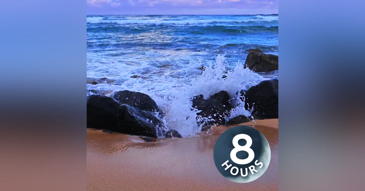 Ocean Sounds for Studying or Working | Focus with Crashing Waves 8 Hours