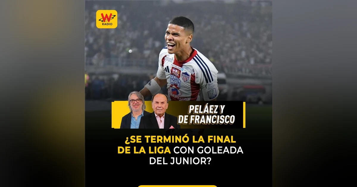 ¿Se terminó la final de la liga con goleada del Junior?