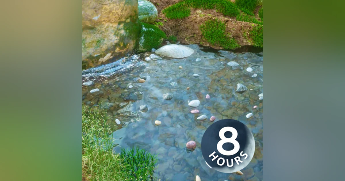 Water Sounds for Sleeping, Focus or Relaxation | 8 Hours White Noise Waterfall Ambience