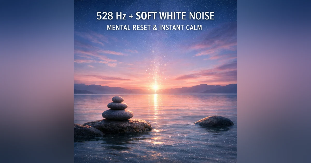 528 Hz + Soft White Noise | Mental Reset and Instant Calm