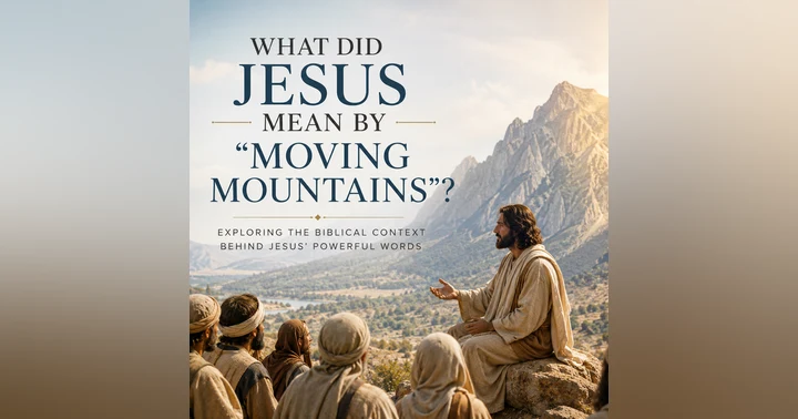 image for What Did Jesus Mean by “Moving Mountains”?