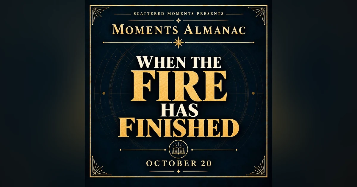 October 20 | Moments Almanac | Rebuilding