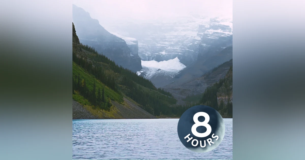 Scenic Lake and Mountains Soothing Water Sounds I 8 Hours