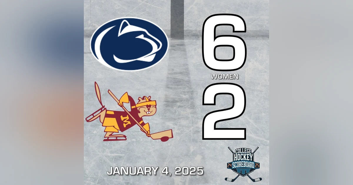 Penn State women beat Minnesota for first time; Augustana men sweep CC; Maine, Denver split - CHS 1-4-25