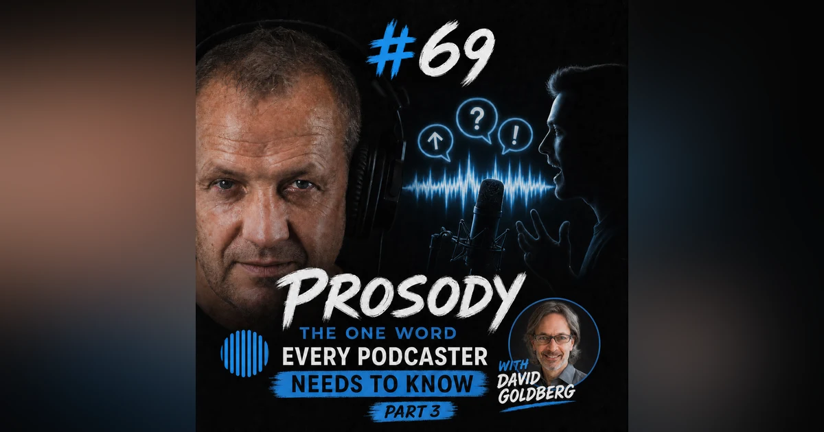 #69 Prosody: The One Word Every Podcaster Needs to Know with David Goldberg (Part 3)