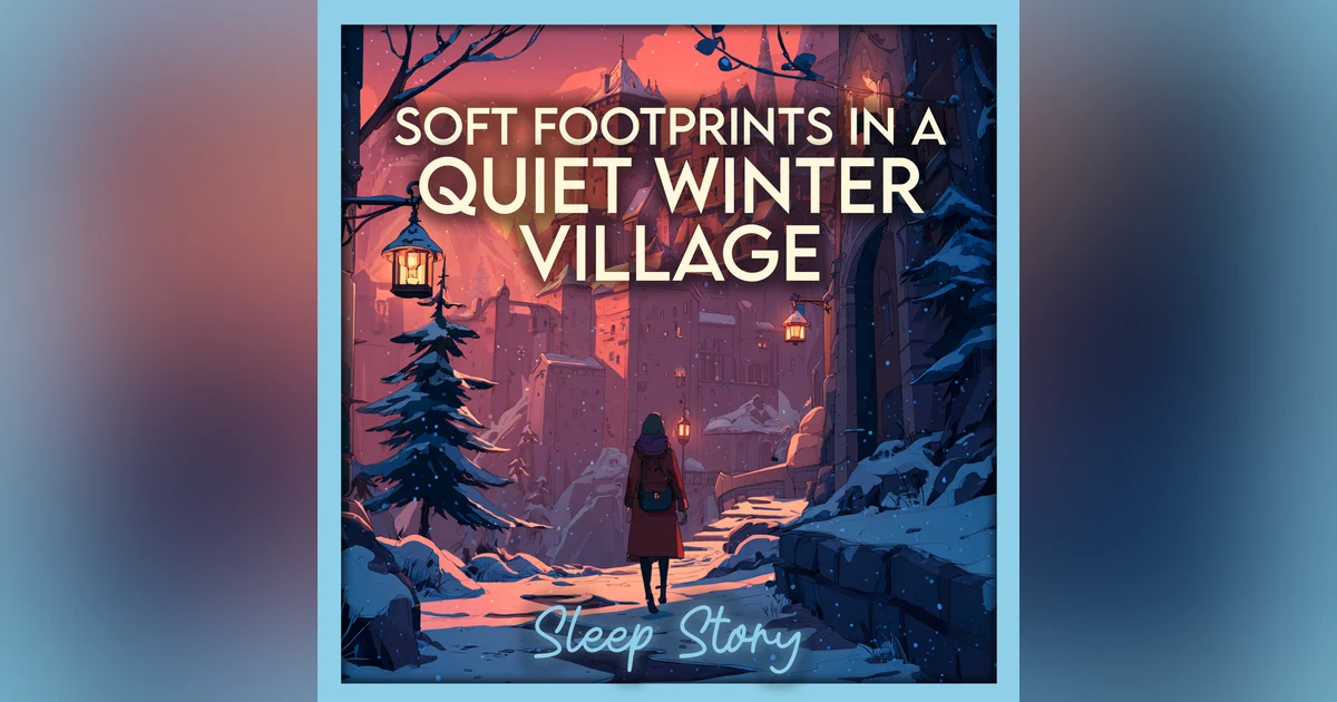 Guided Sleep Story in a Snowy Village — Calm Winter Night, Deep Sleep ASMR