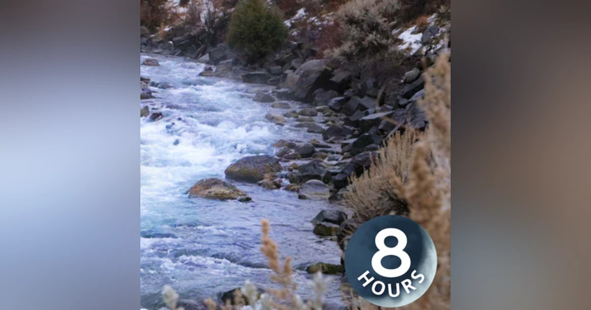 Winter River Sleeping Sounds I Running Water White Noise 8 Hours