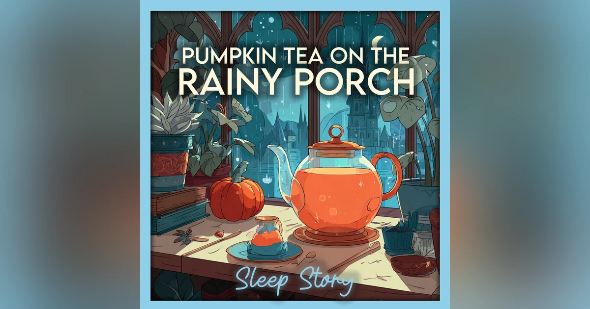 Cozy Autumn Sleep Story for Adults with Rain Sounds | Pumpkin Tea on a Rainy Porch | Relaxing Bedtime Story for Grown Ups to Fall Asleep Fast & Deep Sleep
