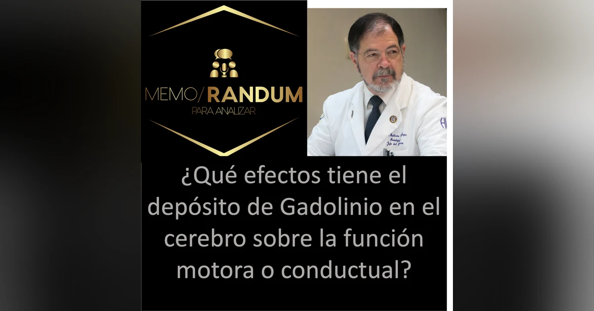 Efectos del depósito de gadolinio en el cerebro sobre la función motora o conductual: un modelo en ratones.