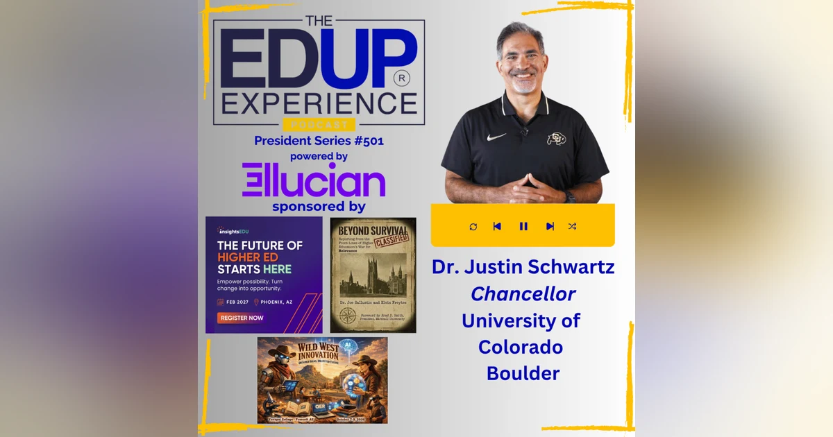 If AI Takes the Entry Level, Who Is Your Farm Team? - with Dr. Justin Schwartz, Chancellor, University of Colorado Boulder