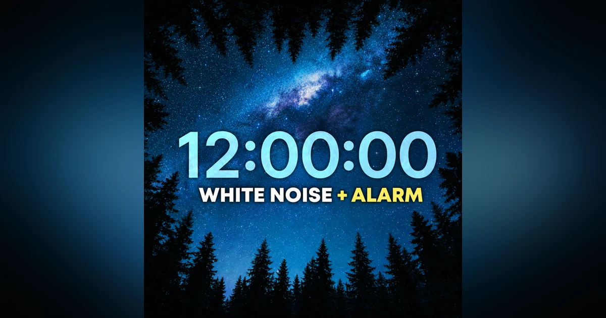 White Noise for Deep Sleep with 8 Hour Timer