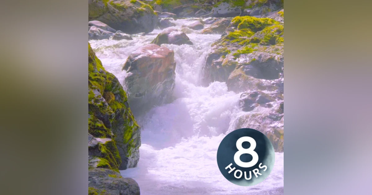 Sleep to Waterfall White Noise Sounds (8 Hours)