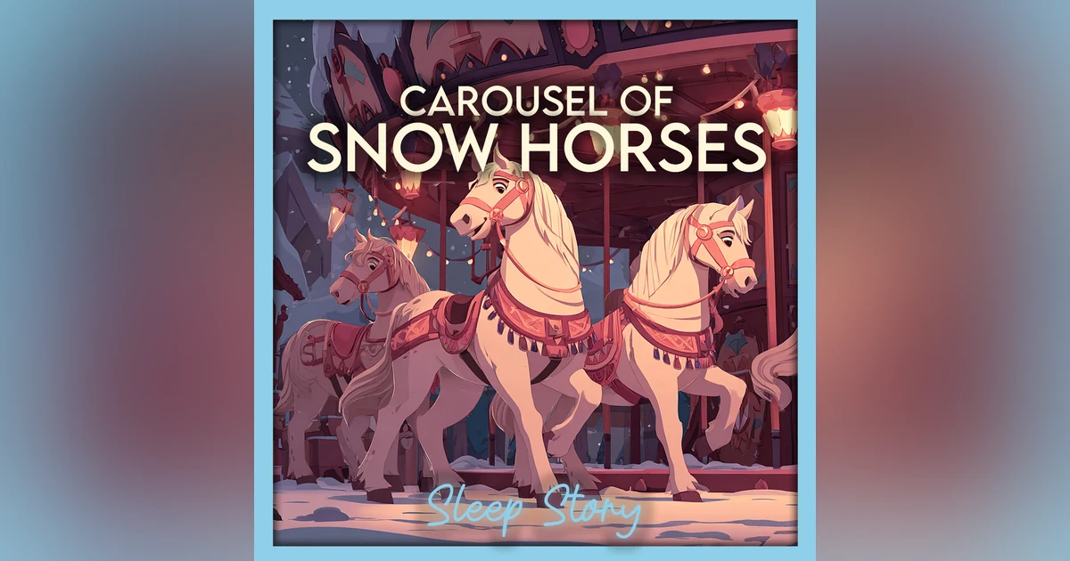 The Carousel of Snow Horses ❄️ A Cozy Winter Sleep Story for Grown Ups | Deep Sleep & Relaxation
