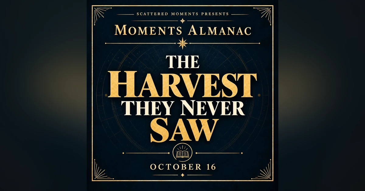 October 16 | Moments Almanac | Planting