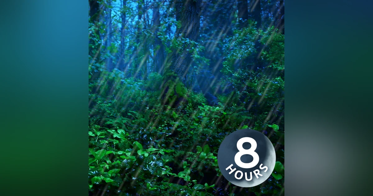 Rainforest Thunderstorm Sounds for Sleep | 8 Hours Rain and Thunder Ambience