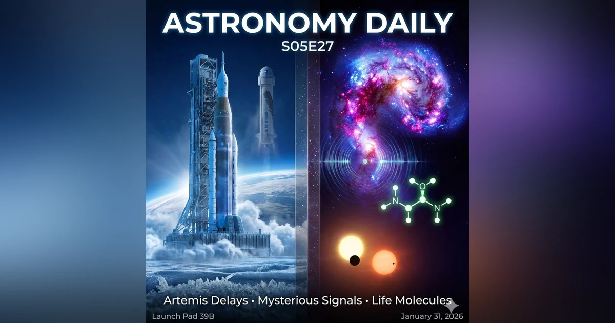 Artemis Delays, Blue Origin's Lunar Pivot, and Life's Building Blocks in Space