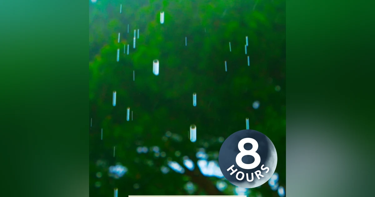 8 Hours Relaxing Summer Rain Sounds for Sleep & Stress Relief