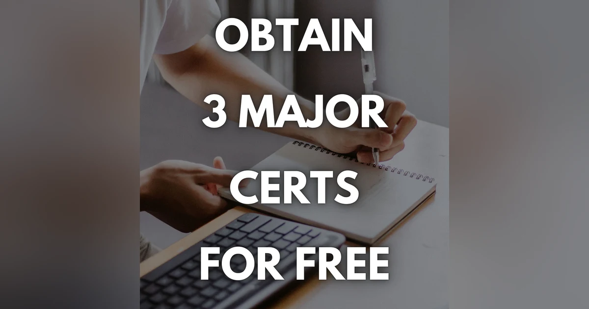 Military Community Members Obtain 3 Major Certs for FREE! #Actnoweducation