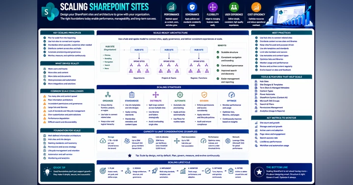 image for Scaling SharePoint Sites: Mastering Performance and Growth