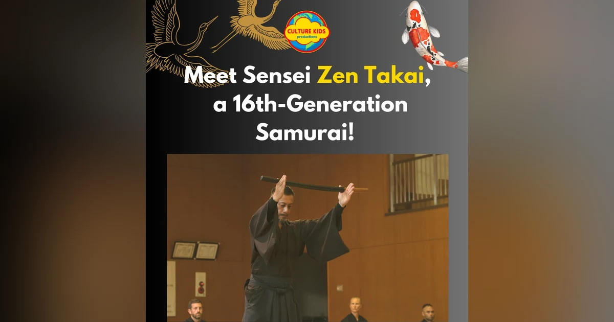 Meet Zen Takai, a 16th-Generation Samurai Master!  🏯🗡️
