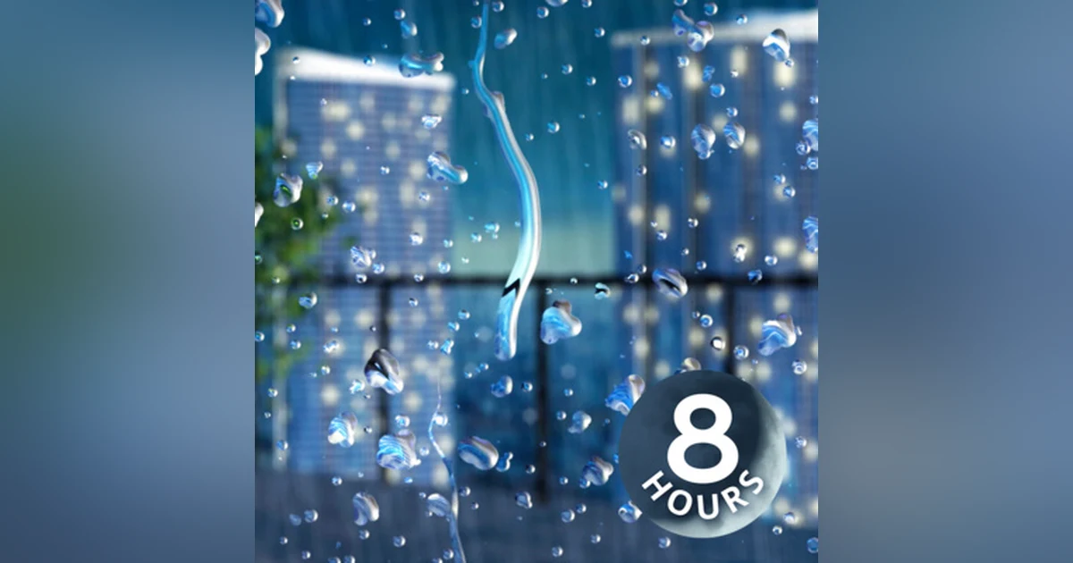 Thunder + Rainstorm for Sleeping, Studying, Focus 8 Hours | Rain White Noise