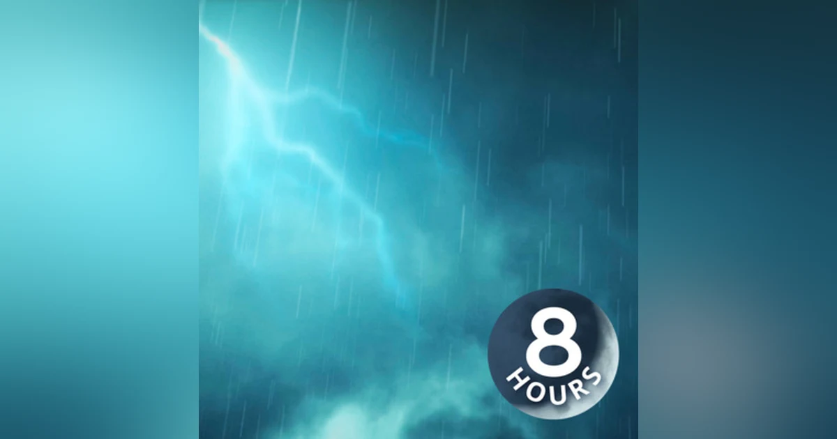 Rain + Thunder Sounds for Sleeping | Nature White Noise 8 Hours