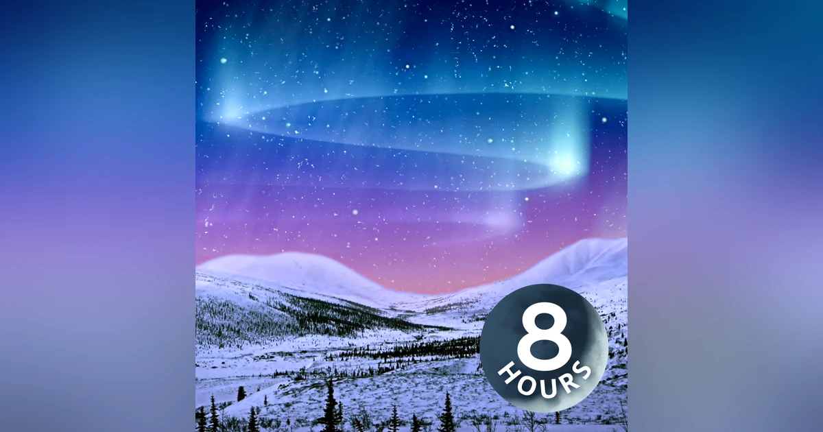 White Noise & Northern Lights | 8 Hour Sleep Sounds for Relaxation