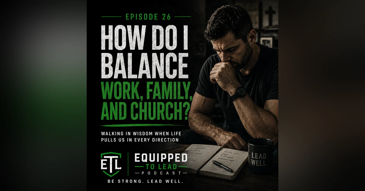 Ep 26 - How Do I Balance Work, Family, and Church?