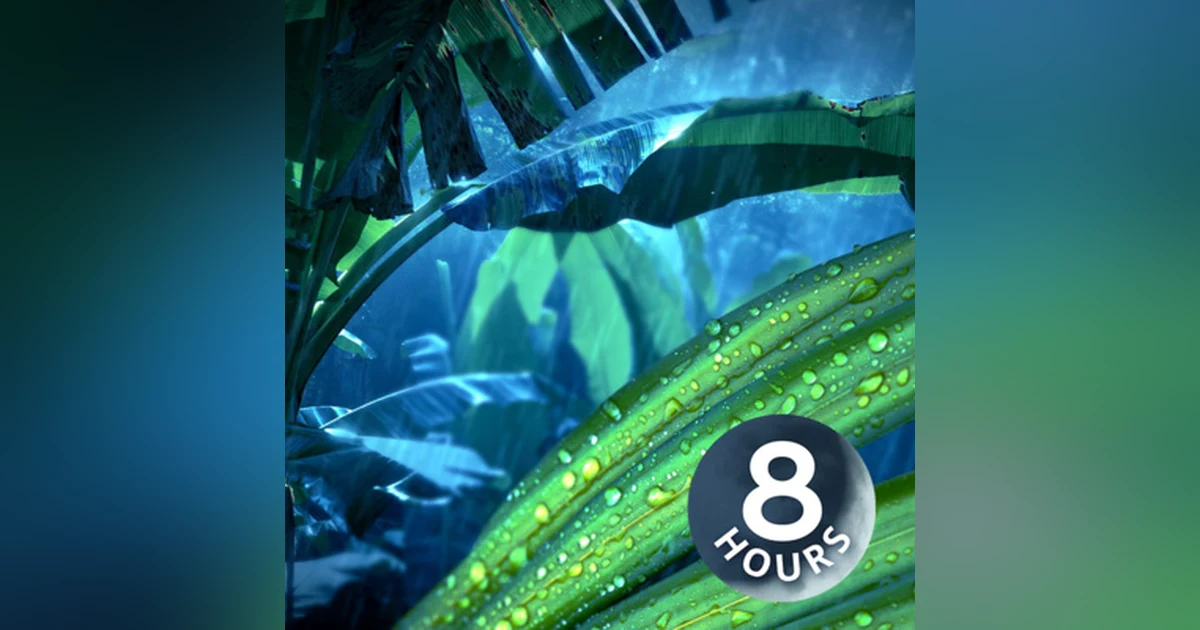 Jungle Rain 8 Hours | Sleep, Study or Relax | Nature White Noise