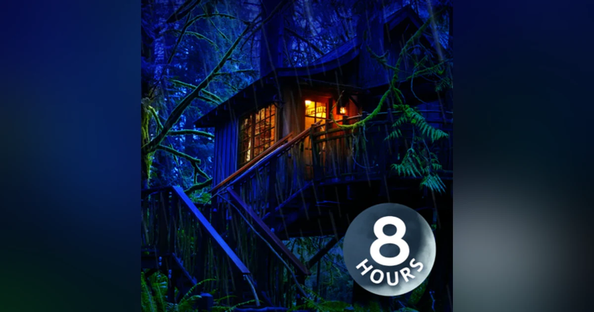 Rainy Night in Enchanted Treehouse 8 Hours I Sleep to Forest Rain Sounds White Noise
