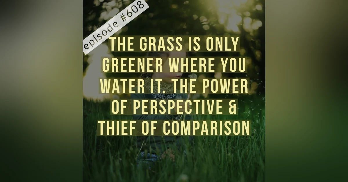 608.The grass is only greener where you water it. The power of perspective & thief of comparison.