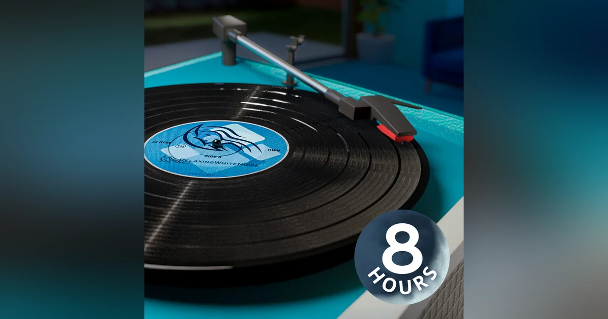 Play that White Noise Record! | Vinyl White Noise to Sleep 8 Hours